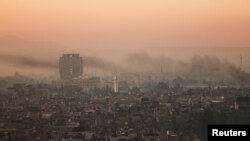 Sirijska prestonica Damask u jutro 1. januara 2025.