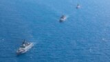 Учения российских военных кораблей в районе Тартуса