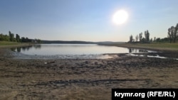 Вид на Симферопольское водохранилище – июль 2025 года