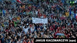 Акція протесту з вимогою до президента ветувати законопроекти щодо судової реформи, Познань, 24 липня 2017 року