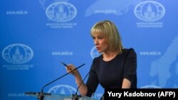 Марија Захарова, портпаролка на Министерството за надворешни работи на Русија