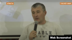 Айдос Мелдехан, отец погибшей от выстрела во время Январских событий в Алматы четырёхлетней девочки Айкоркем. 1 июня 2022 года