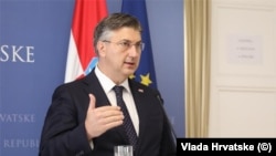 Hrvatski premijer Andrej Plenković , Zagreb, 2. Jun 2022.