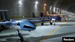 Dronovi na nepoznatoj lokaciji u Iranu, 28. maj 2022. Fotografiju je dostavila iranska vojska.