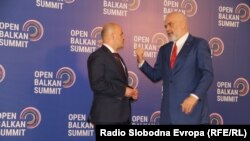 Димитар Ковачевски и Еди Рама на Самитот на Отворен Балкан во Охрид, 8 јуни 2022