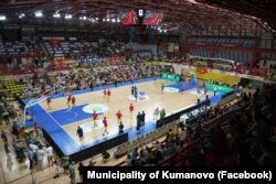 Fotografi e realizuar gjatë përballjes mes Maqedonisë së Veriut dhe Rumanisë në Kumanovë.