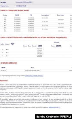 Evidenca e sigurimit pensional.