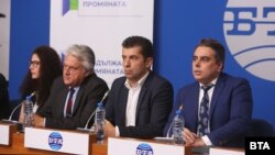 Калина Константинова, Бойко Рашков, Кирил Петков и Асен Василев