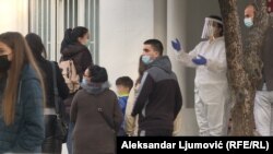 COVID centar u Podgorici, 10. novembar 2021.