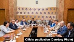 Premierul Moldovei Natalia Gavrilița și omologul său român Nicolae Ciucă, București, 10 iunie 2022.