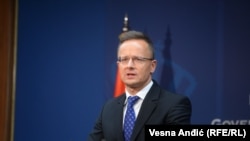 Ministar spoljnih poslova Mađarske Peter Sijarto 