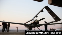 Borbeni dron Bajraktar, vojna baza Indžirlik, Turska, maj 2021. 