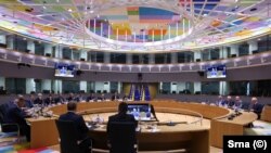 Sastanak predsednika Evropskog saveta Šarla Mišela s predsednicima političkih stranaka zastupljenih u Parlamentu BiH, Brisel, 12. jun 2022.