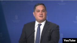 Nagy Márton miniszter a 2022. május 26-i Kormányinfón.