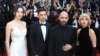 Echipa filmului „Metronom”, premiat la Cannes. De la stânga la dreapta: Mara Vicol, Șerban Lazarovici, Alexandru Belc, Mara Bugarin 
