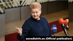 Președinta Lituaniei Dalia Grybauskaitė.