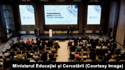 Imagine de la evenimentul de lansare a Fondului Național pentru Inovare și Transfer Tehnologic, Chișinău, 28 martie 2025.