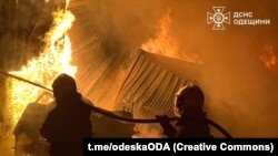 Архивное фото одного из предыдущих ударов по Одессе