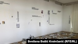 Uništena izložba strip crteža "Nova doba"