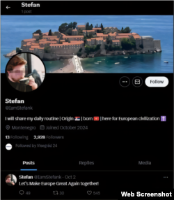 Llogaria në X e “pronarit” të pretenduar të Europe Invasion, Stefan, e përdori një fotografi të një burri turk, i cili tha se njeh Mert Kokun, por nuk kishte dëgjuar kurrë për projektin kundër imigracionit. Ai i tha RELit se fotografia e tij ishte përdorur pa dijeninë e tij.