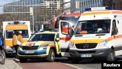 Pamje nga zona e incidentit në Gjermani.