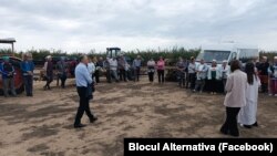 Fost prim-ministru și ministru al Finanțelor, Ion Chicu, unul din liderii Blocului Alternativa, la o întâlnire electorală cu agricultori din raionul Anenii Noi, 11 septembrie 2025.