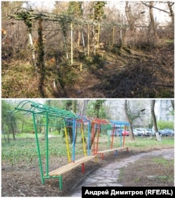 Кадри преди и след доброволческите акции за почистването на парка