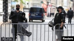 Policajci u centru Sarajevu, 16. maj, 2020. 