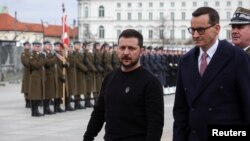 Украинският президент Зеленски на официално посещение в Полша