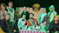 Jelica sa kolegama gradskog teatra "Talija" u Novom Travniku