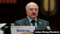 Aljakszandr Lukasenka Pekingben, 2017. május 15-én