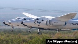 Nava cu care au decolat Branson și echipajul său pe 11 iulie.