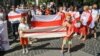 UKRAINE-march in support of Belarus in Kyiv, August 16, 2020