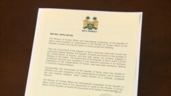 U dokumentu koji je Radio Slobodna Evropa dobio od Ministarstva spoljnih poslova Srbije navodi se da je Vlada Sijera Leonea odlučila da povuče priznanje nezavisnosti Kosova