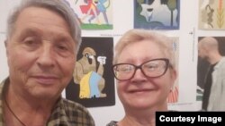 Владимир Ананьев со своей супругой Анной Святненко