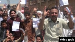 FILE: A protest in Peshawar against a hike in electricity prices.