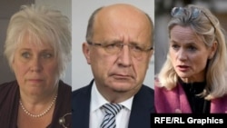 ევროპარლამენტარები: მარინა კალიურანდი, ანდრიუს კუბილიუსი და ვიოლა ფონ კრამონი