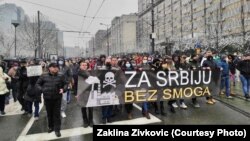 Protest zbog zagađenja vazduha u Beogradu, 10. januar