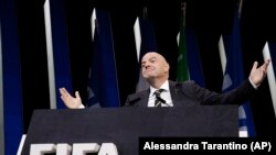 Predsednik Svetske fudbalske federacije (FIFA) Đani Infantino