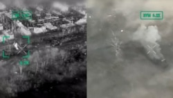 Hit By Drones, Ukrainian Rescuers Flee Chasiv Yar In Burning Vehicle