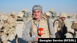 Ziaristul David Kakulia în Afganistan