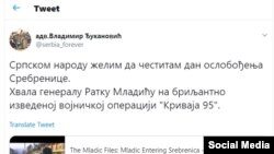 Tvit Vladimira Đukanovića