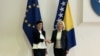 Марта Кос, еврокомесарка за проширување, со претседавачката на Советот на министри на БиХ, Борјана Кришто, 22 септември 2025 година.