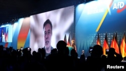 AfD-ს საარჩევნო ღონისძიება ჰალეში. 25 იანვარი, 2025.