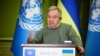 António Guterres sajtótájékoztatója Kijevben 2022. április 28-án