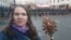Екатерина Мессорош на акции протеста