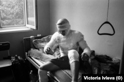 Николаев. Украинский солдат в госпитале, 18 августа 2022