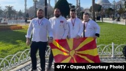 Македонската екипа студенти во Истанбул