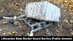 Перахоплены 3 лістапада дрон з цыгарэтамі