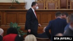 Депутатът от ДПС Делян Пеевски в парламента